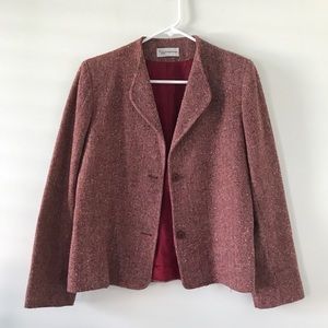 70’s Red Cropped Blazer by Evan Picone to fit Sz 6